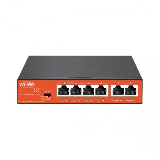 PoE switch Wi-Tek WI-PS205 V4, 6 порта